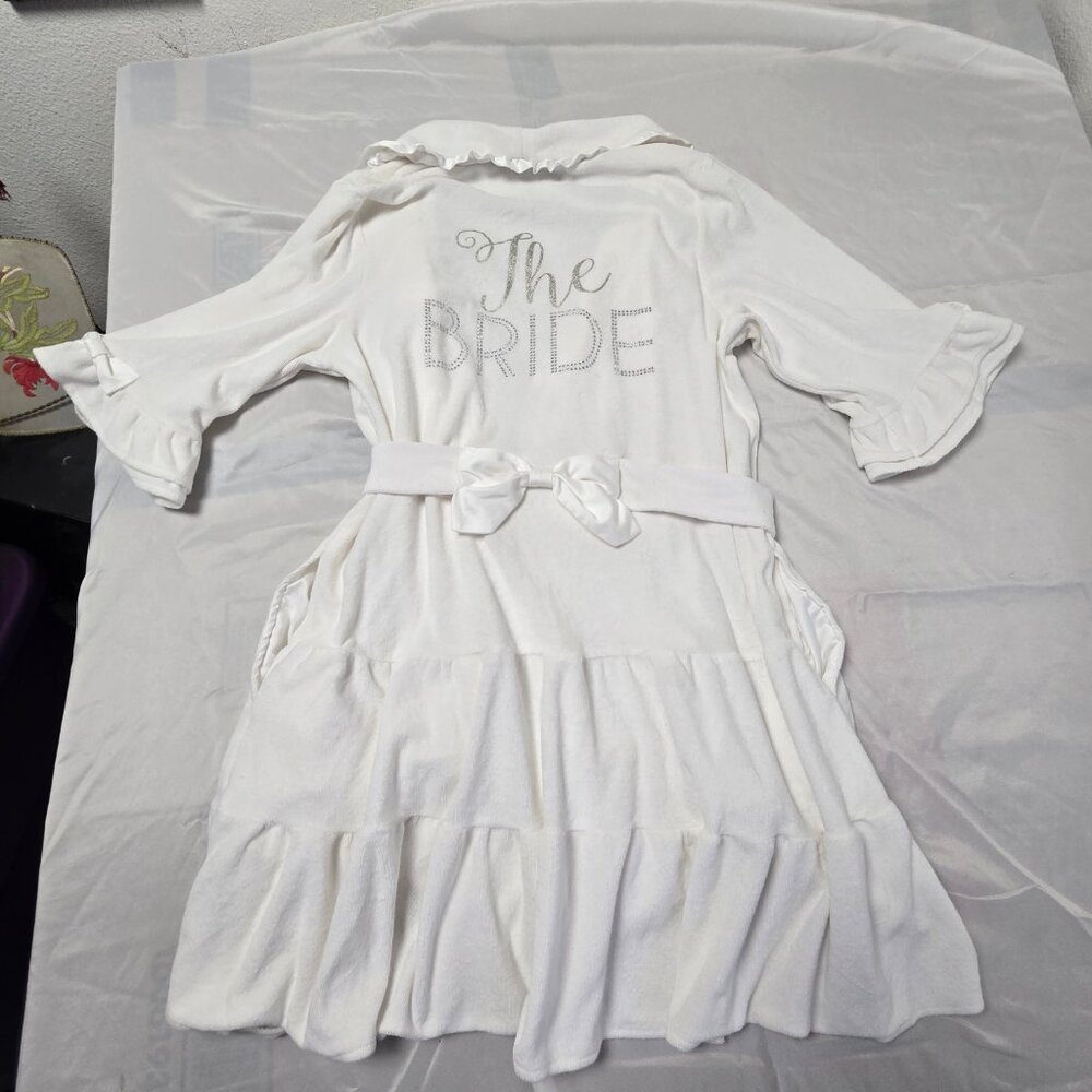 Betsey Johnson The Bride Robe Medium White Pre-Owned Good Condition - Picture 2 of 10
